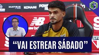 "CAULY DEVE ESTREAR CONTRA O BRAGANTINO, POR NECESSIDADE", CRAVA ARNALDO RIBEIRO NO G4 | SÃO PAULO