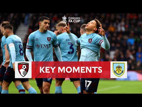 Bournemouth v Burnley | Key Moments | Third Round | Emirates FA Cup 2022-23