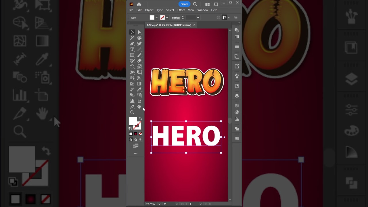 How to Use Eyedropper Tool to Copy Same Text Effect #designtips #designer # illustrator