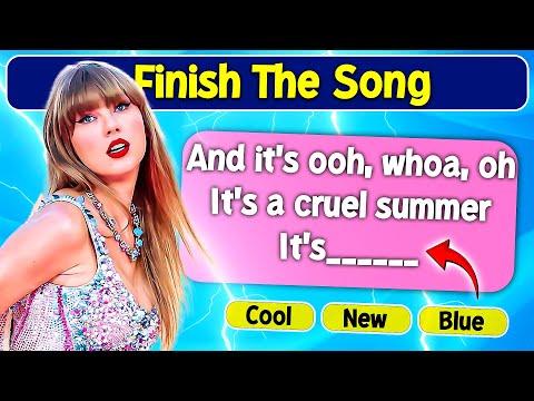 Finish The Song Challenge | 😍 50 Famous Taylor Swift Songs