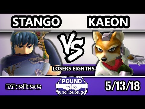 Pound Underground - SS | Stango (Marth) Vs. Kaeon (Fox) - Smash Melee Losers Eighths