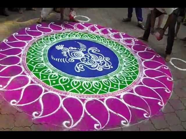 Beautiful rangoli designs by Gopal