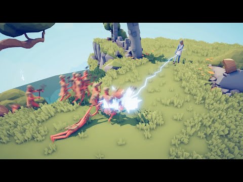 TABS UNLIMITED POWER!! Zeus vs 10 of every unit part 1 ( of 3 )