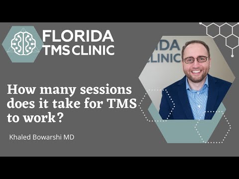 When do I expect to see improvement with TMS? How many sessions does it take for TMS to work?