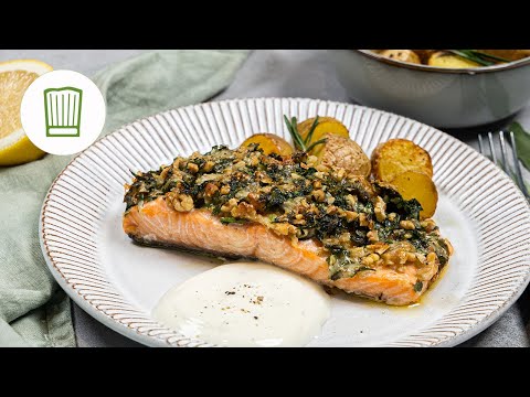 Lachs mit Parmesan-Kräuter-Kruste | Chefkoch