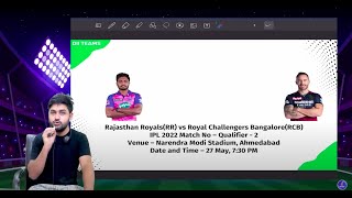 RR vs BLR Dream11 | RR vs RCB Pitch Report & Playing XI | Rajasthan vs Bangalore Dream11