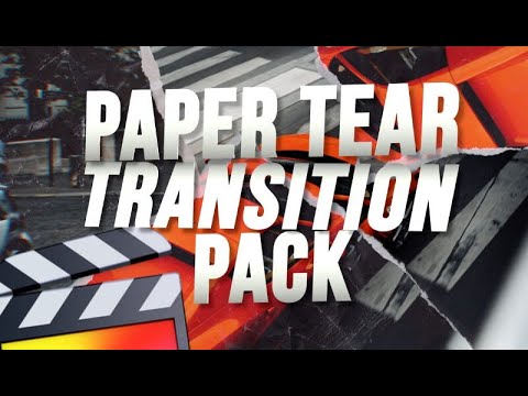Paper Tear Transitions – Final Cut Pro | easy to apply| cool stuff