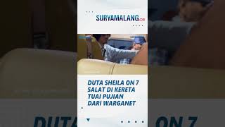Viral Video Duta Sheila On 7 saat Salat di Kereta dengan Khusyuk, Dibanjiri Pujian Warganet