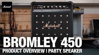 Video thumbnail for Bromley 450 | Tech, Specs & Features | Product Overview | Party Speaker | Marshall by Marshall Support