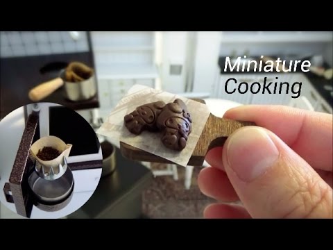 Mini Food #17-ミニチュア料理『コーヒー＆チョコ-Coffee & Chocolate-』ミニチュアクッキング Miniature Cooking show 미니 요리 マイメロ Video