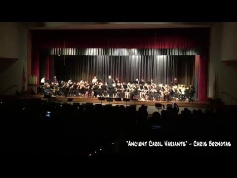 Crossroads South Middle School Wind Ensemble - "Ancient Carol Variants" (Chris Bernotas)