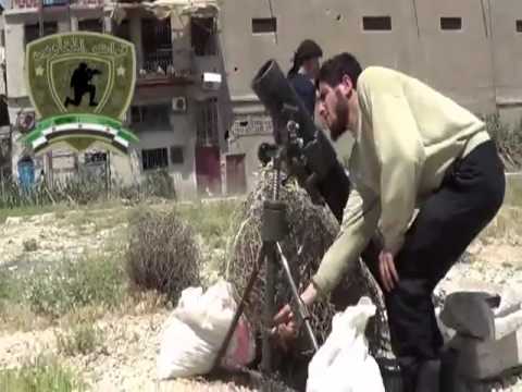 استهداف كتيبة زيد بن حارثة بقذائف الهاون قصر الشعب ومواقع قوات النظام في مدينة دمشق