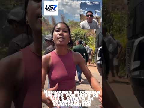 Moradores bloqueiam BR-230 por leito de UTI entram em confronto com caminheiros,São João do Araguaia