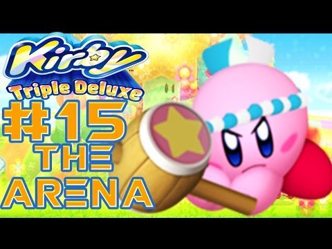 Kirby: Triple Deluxe 3DS - 100% Walkthrough Part 15 The Arena All Boss Battles [HD]
