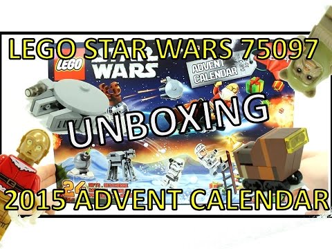 LEGO STAR WARS 2015 ADVENT CALENDAR 75097 UNBOXING & REVIEW! Video