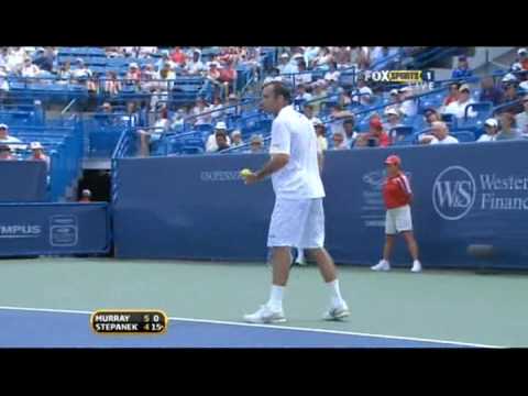 Cincinnati R3 2009 - Murray vs Stepanek (1st set)