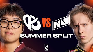 KC vs NAVI, C’EST TRÈS FORT (LEC Summer Split 2026)