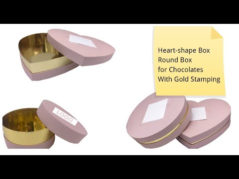 Heart Shape Chocolate Box for Valentine's Day and Round Chocolate Box