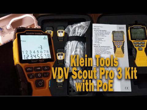 KLEIN TOOLS – VDV Scout® Pro 3 tester Kit Locator Map™ (PoE) video