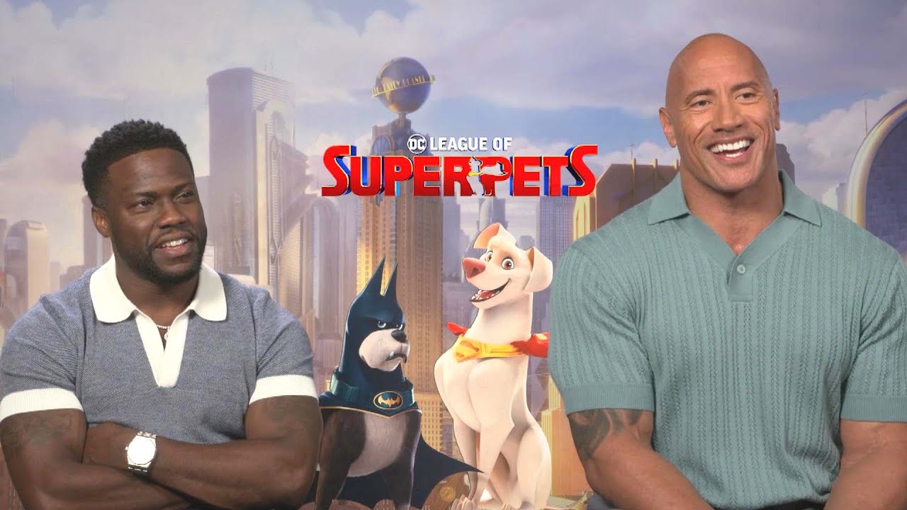 DC League of Super-Pets: Dwayne Johnson & Kevin Hart ROAST Each Other (Exclusive)