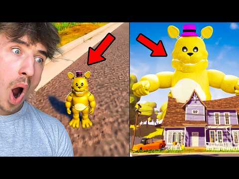 Minden Halál= Fredbear TÍZSZER NAGYOBB LESZ | Hello Neighbor Mod