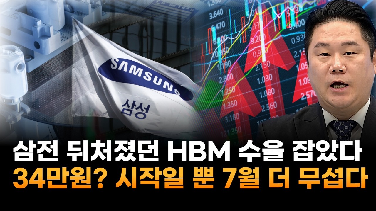 삼성전자, 뒤처졌던 HBM 수율 잡았다…34만원? 시작일 뿐 7월 더 무섭다 (기업공시연구소 변영인 대표)