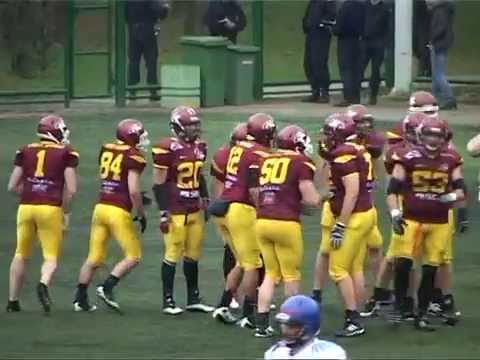 CEFL 2012: SBB Vukovi Beograd vs. Ljubljana Silverhawks 28-25, sideline highlights