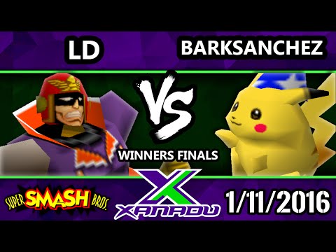 S@X 132 - LD (Captain Falcon) vS. BarkSanchez (Pikachu) SSB64 Winners Finals - Smash 64