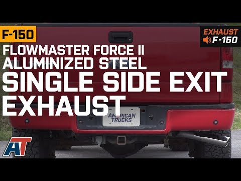 2004-2008 F150 Flowmaster Force II Aluminized Single Side System 5.4L Exhaust Sound Clip & Install