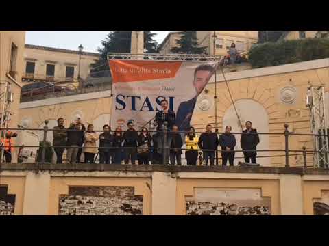 Primo Comizio Piazza Steri 12 Maggio 2019 Coalizione Civica Flavio Stasi Sindaco