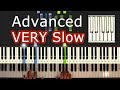Mozart Turkish March Rondo Alla Turca VERY SLOW Piano Tutorial Easy How To Play Synthesia