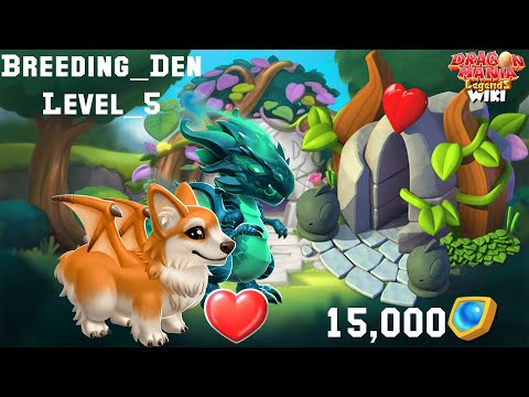 How to Up Breeding Den Level 5 ? | Dragon Mania Legends