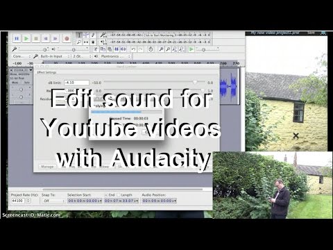 Audacity tutorial - edit sound for Youtube videos