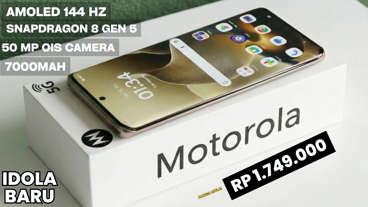 BARU SAJA RILIS‼️7000mAh, RAM 12/512 GB | HP MOTOROLA TERBARU DAN TERBAIK 2026