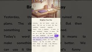 Brighten Your Day | English Shadowing Practice