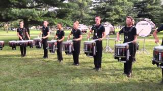 The Cavaliers Drum Line Warmup - 2015 World Championships Finals