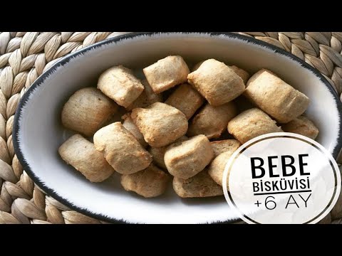En sağlıklı en kolay bebe bisküvisi (6+ ay)