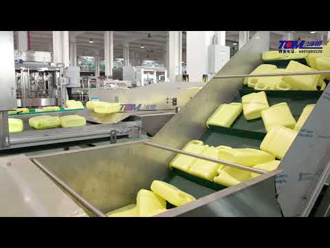 Delta robot bottle unscrambler