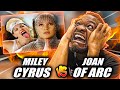 THIS ONE GOT DIRTY | Miley Cyrus vs Joan of Arc. Epic Rap Battles of History (REACTION)