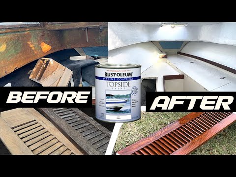 UNBELIEVABLE Boat Cabin And Teak Door MAKEOVER!!!