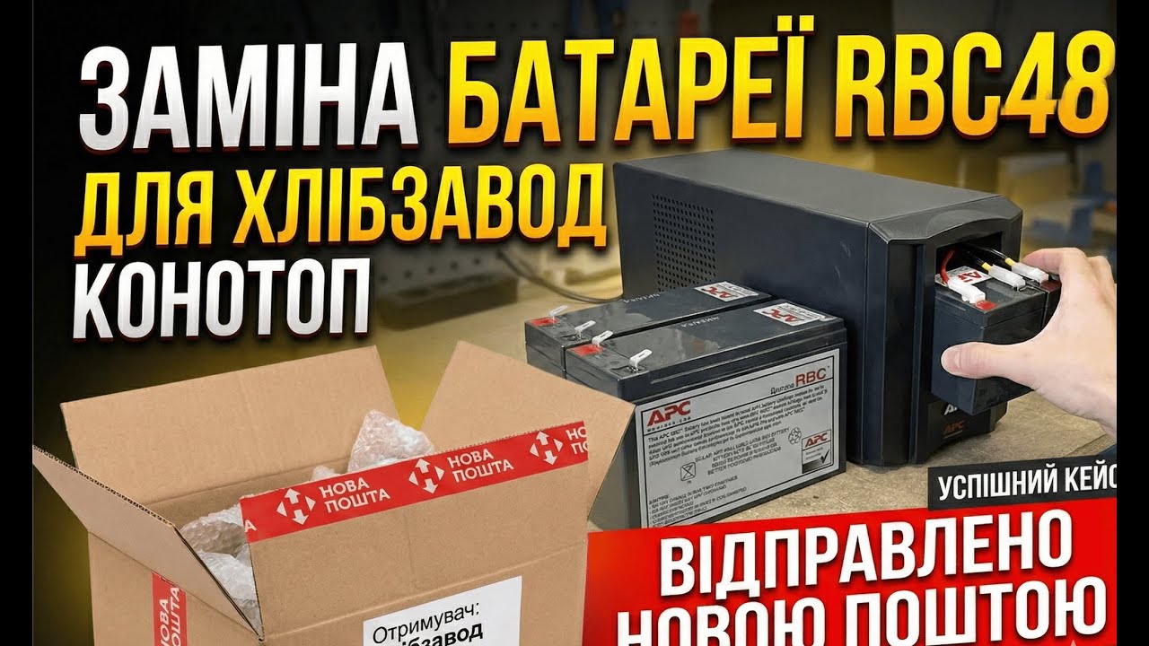 Заміна батареї APC Smart UPS 750 - Відео інструкція