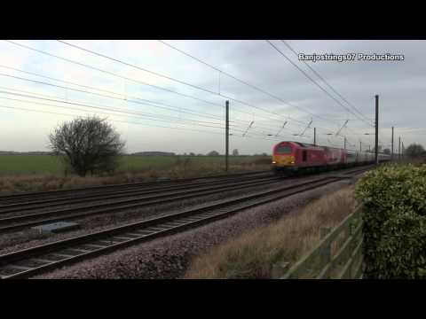 VTEC Drag 67013 Leads 91109 1E08 Edinburgh to London Kingscross 23/01/2016