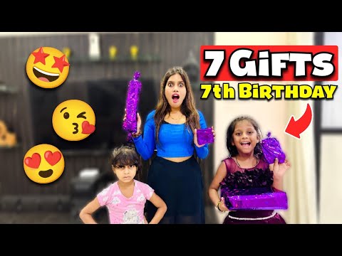 7 Gifts On 7th Birthday For Kittu 🤩😘  | Daily Dolly Vlogs 