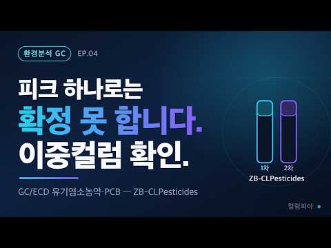 피크 하나로는 확정할 수 없습니다 — 유기염소농약·PCB 이중컬럼 확인분석과 ZB-CLPesticides