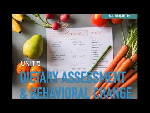 BIOL 200 - 13 - Dietary Assessment and Behavioral Change