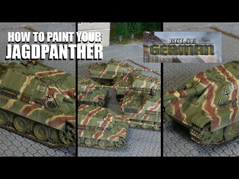 How to Paint Jagdpanther 823 Camo for Flames of War