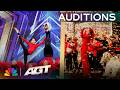 Golden Buzzer Acro Canine Crew Has Terry Crews RACING To The Stage Auditions AGT 2026