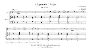Download lagu Elgar : Allegretto in C Major, Op. 22, No. 2 - Violin mp3