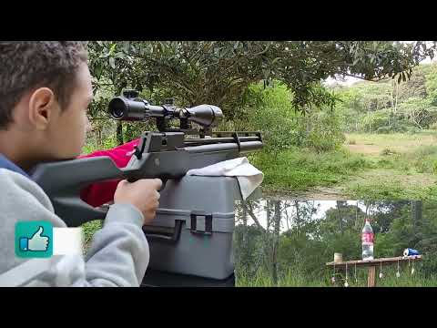 CARABINA R8 PCP Black ALVOS A 100 METROS