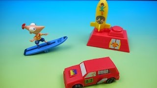 2008 PHINEAS and FERB SUBWAY KIDS MEAL TOYS | Boy Toys | FastFoodToyReviews